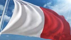 Flag of Malta | Loopable Stock Footage
