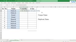 Counting Duplicates with COUNTIF and SUMPRODUCT in Microsoft Excel Instructional Video