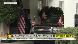 US President Engages in a Funny Banter with Canadian PM Mark Carney News Clip