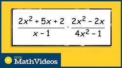 Multiply Rational Expressions with undefined values Instructional Video