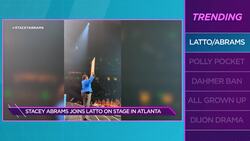 Georgia Gov Candidate Stacey Abrams Joins Latto on Stage News Clip