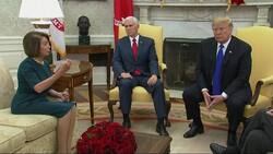 Trump, Pelosi, Schumer spar in Oval Office News Clip