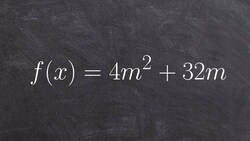 Solve by factoring out GCF Instructional Video