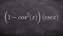 How to simplify a trig expression using pythagorean identities Instructional Video