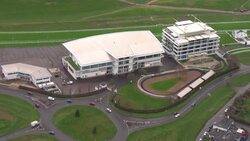 Aerials of Epsom race course News Clip