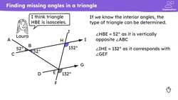 Using the sum of the interior angles of a triangle Instructional Video