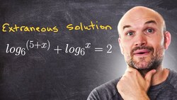 Logarithmic Equation With Extraneous Solution Instructional Video