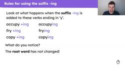 Using the suffix -ing to form the progressive tense Instructional Video
