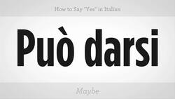 How to Say "Yes" in Italian Instructional Video