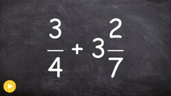 How to add a fraction to a mixed number with unlike denominators Instructional Video