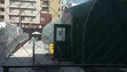 USA: Fears virus could run rampant among homeless communities on Skid Row in LA. News Clip