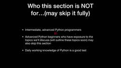 Python 3: Project-based Python, Algorithms, Data Structures - Section intro and overview - Python in-depth Instructional Video