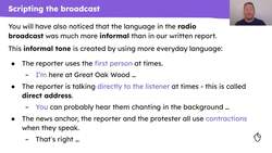 Performing a radio broadcast based on a journalistic report Instructional Video