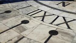 Sundial. Shooting in the summer. Stock Footage