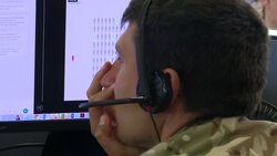 UK: British Military Covid Support Force Command Centre in Aldershott. News Clip