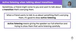 Talking about transitions Instructional Video