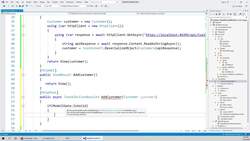 ASP.NET 6.0 - Build Hands-On Web Projects - Create AddCustomer Action Methods Instructional Video