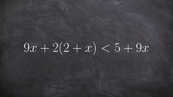Solve and graph a multi step inequality when you have a variable on both sides Instructional Video