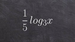 Condensing logarithmic expressions Instructional Video
