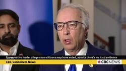 Conservative leader alleging non-citizens may have voted admits there's no hard evidence News Clip