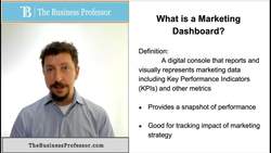 Marketing - What is a Marketing Dashboard Instructional Video