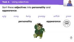 Describing the troll in 'The Three Billy Goats Gruff' Instructional Video