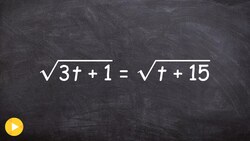 Learn How to Square Both Side of an Equation to Solve with Square Roots Instructional Video