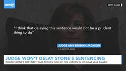 Judge Declines To Delay Roger Stone's Sentencing News Clip