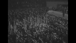 Rally of the Nazi-sympathetic German-American Bund at Madison Square Garden, New York City News Clip