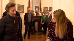 Princess Anne visits Bangor Castle News Clip