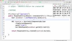 Master Java Web Services and REST API with Spring Boot- Step 32 - Updating POST and DELETE methods on User Resource to use JPA Instructional Video