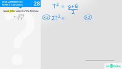 GCSE Secondary Maths Age 13-17 - Algebra: Expressions, Formulas and Functions - Explained Instructional Video