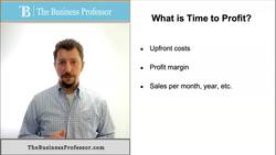 Marketing Metric - What is Time to Profit Instructional Video