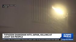 Typhoon Shanshan hits Japan, killing at least 6 people News Clip