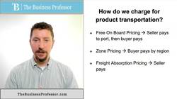 Marketing - Charging for Product Transportation Instructional Video