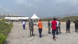CLEAN : STOCKSHOTS: Douala's Japoma Stadium, host of Wednesday's AFCON clash News Clip