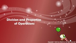 Division and Properties of Operations Instructional Video