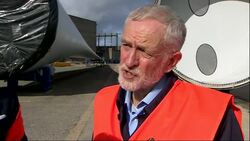 Jeremy Corbyn visits wind turbine facility News Clip