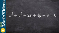 Rewrite an equation in standard form to graph the circle Instructional Video