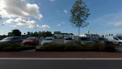 Denmark XXIV synched series left side driving studio process plate background Stock Footage