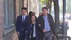 Cabin crew prioritised aircraft landing procedures over defibrillator in teenagers fatal allergic reaction to Pret A Manger sandwich Stock Footage