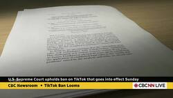 U.S. Supreme Court upholds ban on TikTok that goes into effect Sunday News Clip