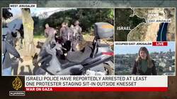 Protesters sit outside Israeli Knesset calling for new election News Clip