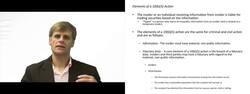 Liability for Insider Trading under Rule 10b5 Instructional Video