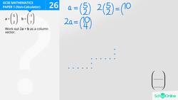 GCSE Secondary Maths Age 13-17 - Geometry & Measures: Vectors - Examples - Explained Instructional Video