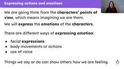 Imagining you are the characters in 'The Magic Porridge Pot' Instructional Video