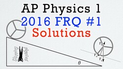 2016 #1 Free Response Question - AP Physics 1 - Exam Solution Instructional Video