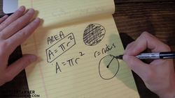 How to find the Area of a Circle Instructional Video