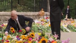 UK: Royal Family meet well-wishers at Balmoral after attending service in memory of Queen Elizabeth II at Crathie Kirk. News Clip