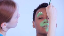 How to Paint a Dragon or Dinosaur with Face Paint Instructional Video